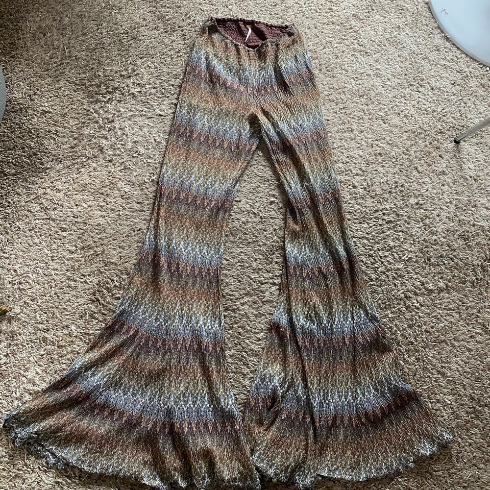 Glitter bell bottoms